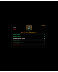 +2 Blue Dragon Earring